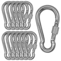 304 Stainless Steel Carabiners -2 inch Heavy Duty, Durable & Rust-Free Clips by Outmate