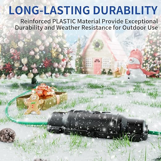 6 Pack Outdoor Extension Cord Safety Cover - Image 6