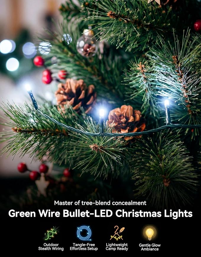 LitHome 164FT 500 LED String Lights Outdoor Indoor, 8 Modes Waterproof - Image 6