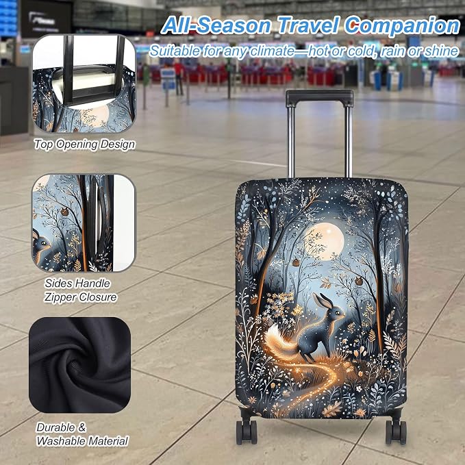 Luggage Cover Protector for 30-32 Inch Suitcases, TSA Approved Elastic Travel - Image 3