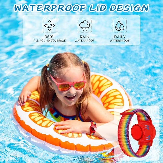 Waterproof Bracelet for Airtag Kids 2 Pack, Soft Nylon Hidden Air Tag Wristband - Image 2