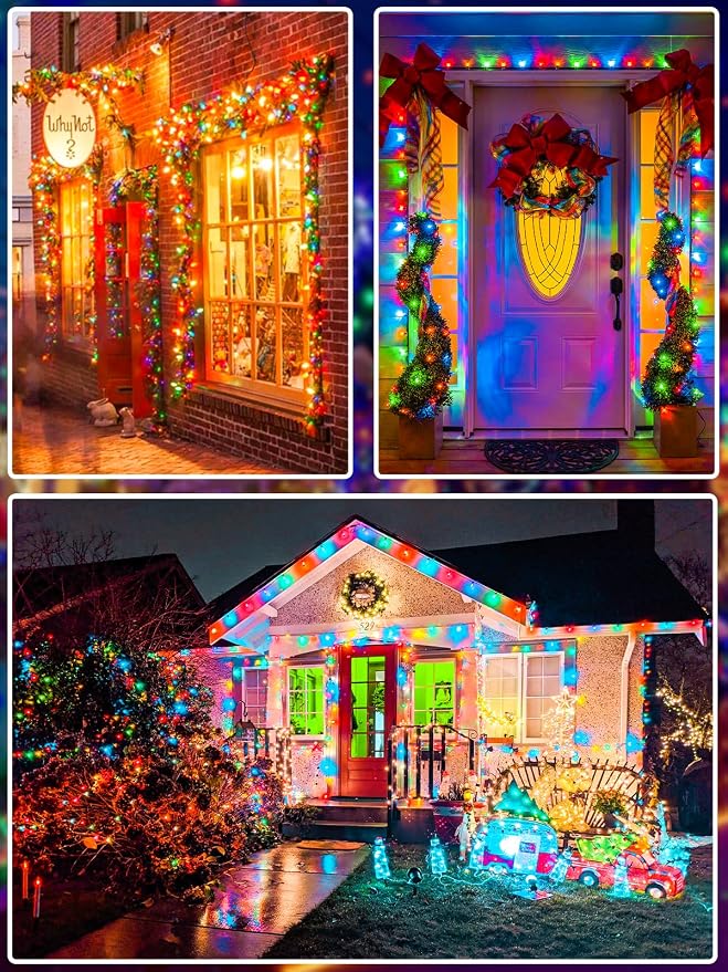 Upgraded 264FT 800 LED Christmas Lights Outdoor Indoor, Xmas Green Wire Plug In - Image 6
