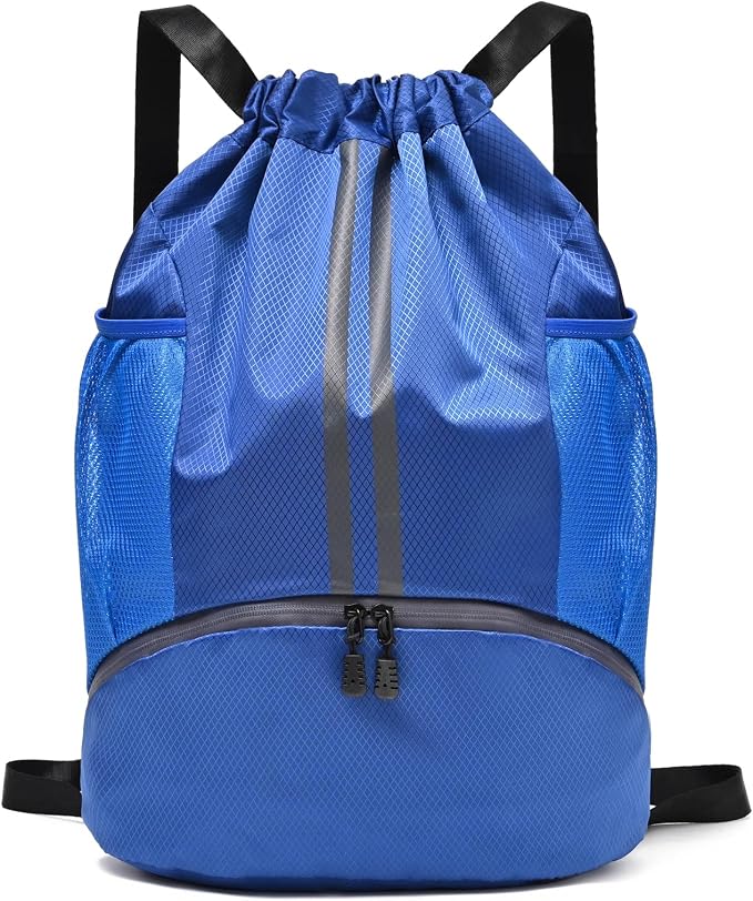 LOKAPEGY Drawstring Gym Bag for Men, Waterproof Drawstring Backpack for Women by LOKAPEGY