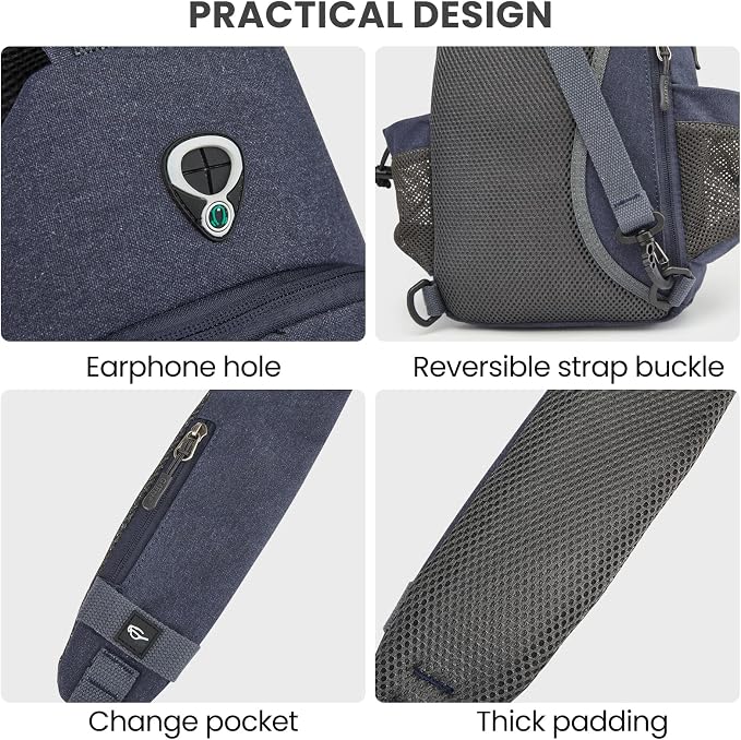 G4Free Canvas Sling Bag Crossbody Backpack - Image 6