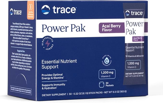 Trace Minerals Research Electrolyte Power Pak Acai Berry, 0.31 Ounce by TRACEMINERALS