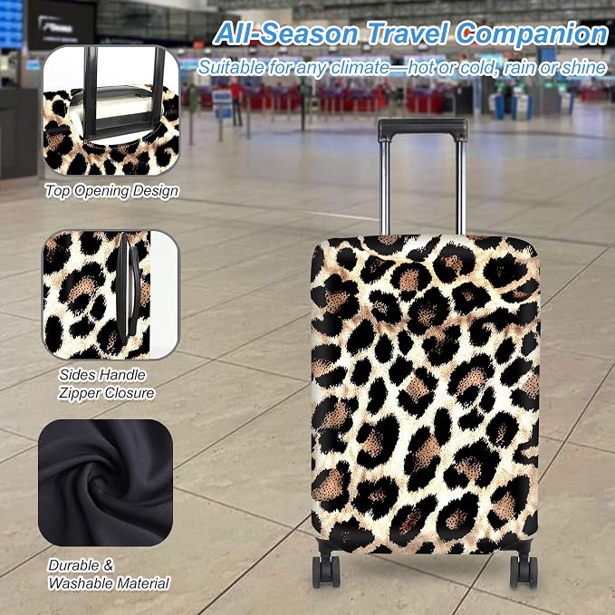 Luggage Cover Protector for 22-24 Inch Suitcases, TSA Approved Elastic Travel - Image 3