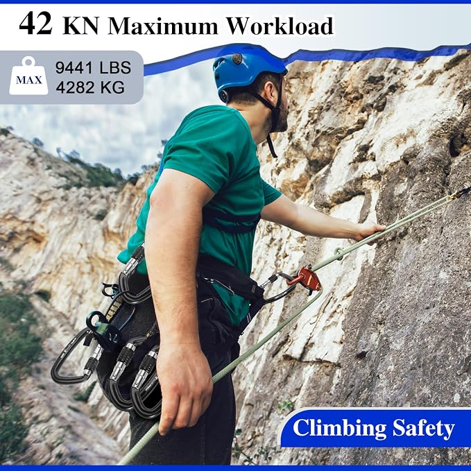 UIAA Certified 25kN-42kN Climbing Carabiners - Image 3