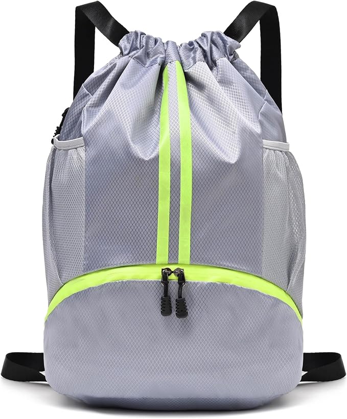 LOKAPEGY Drawstring Gym Bag for Men, Waterproof Drawstring Backpack for Women by LOKAPEGY