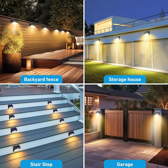 Solar Motion Sensor Lights Outdoor Solar Fence Lights - Image 7