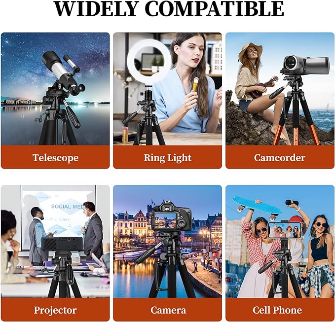 JOILCAN Tripod Camera Tripods, Heavy Duty Tall Cameras Tripod Stand, - Image 5