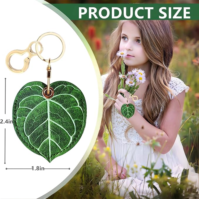 Leather Keychain Holder Case Compatible - Image 2