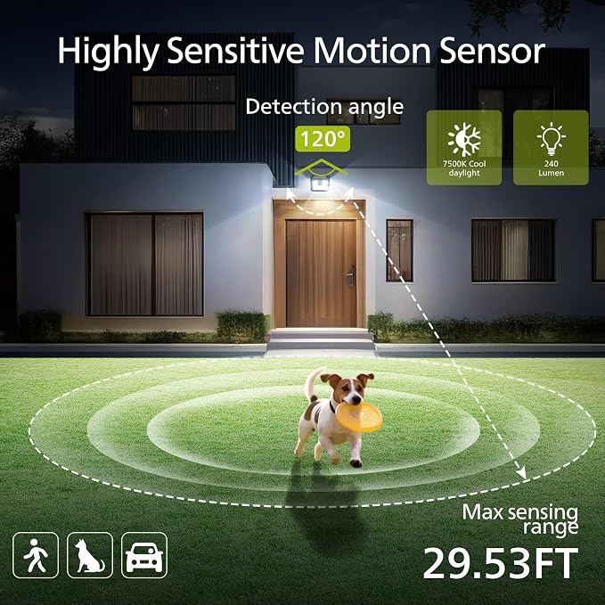 Philips Solar Lights Motion Sensor Outdoor, 120 LEDs Solar Powered Security - Image 4