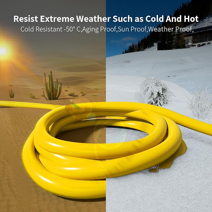 HUANCHAIN 50 ft 2 Pack 14/3 Gauge Heavy Duty Outdoor Extension Cord Waterproof - Image 6