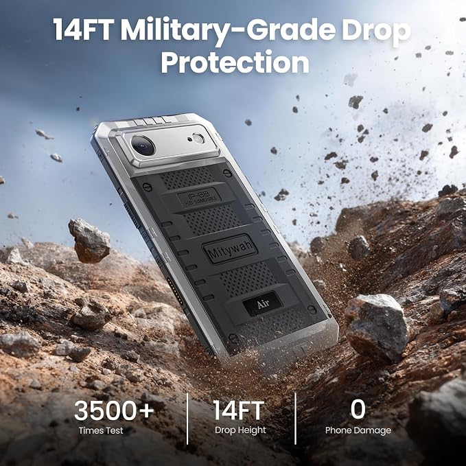 Mitywah Waterproof Case for iPhone Air, Military Grade Rugged Metal Case - Image 4