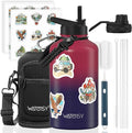 64oz Insulated Water Bottle, BPA Free&Leak Proof, Half Gallon Stainless Steel by Watersy