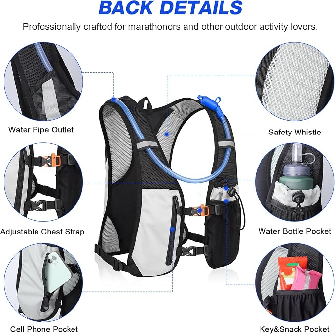 KUYOU Running Hydration Vest - Image 3