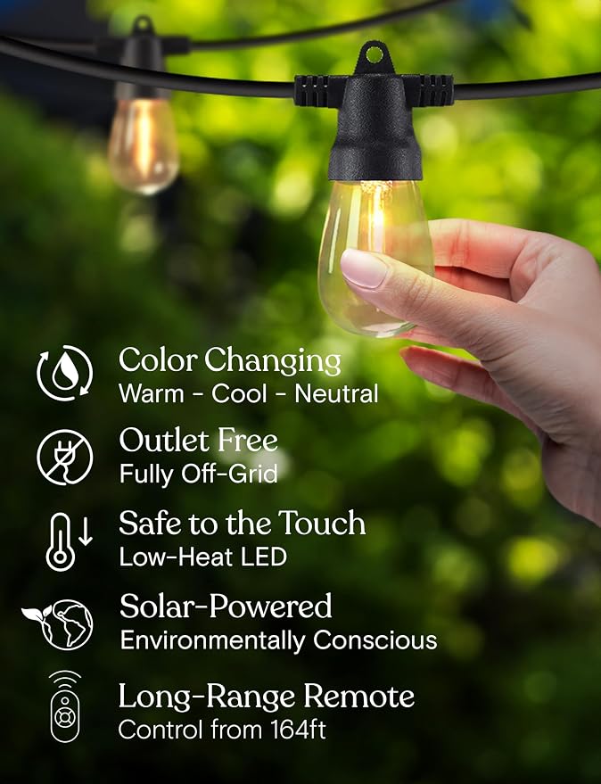 Brightech 48 FT Ambience Pro Outdoor Solar String Lights - Image 8