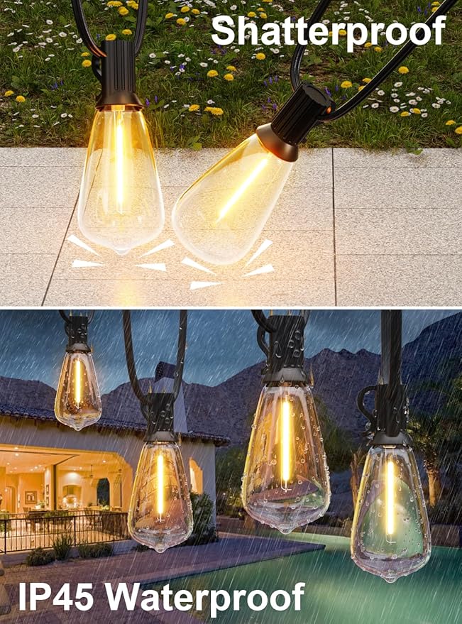 GPATIO 30ft Waterproof Patio Lights - Image 5