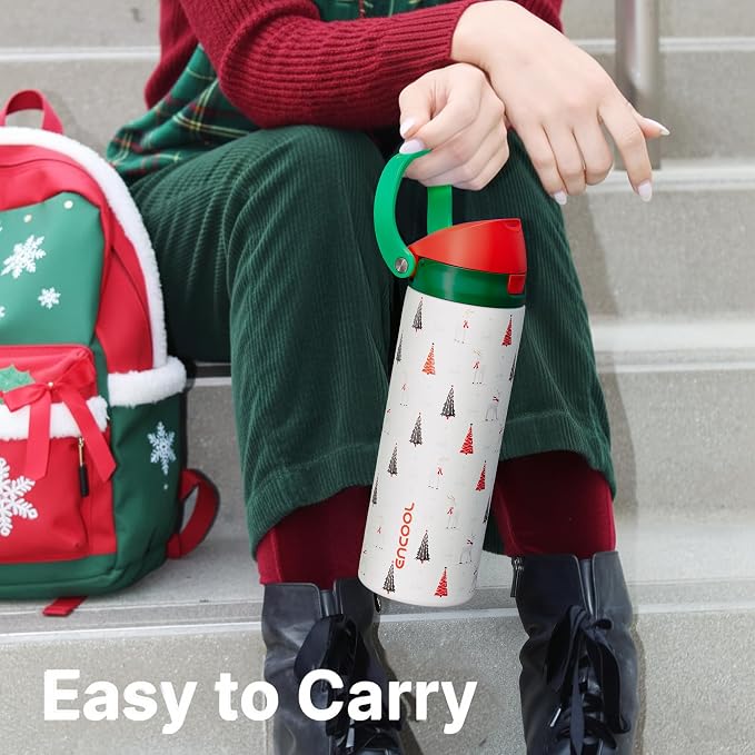 ENCOOL Christmas SwiftSip Insulated Water Bottle - Image 6