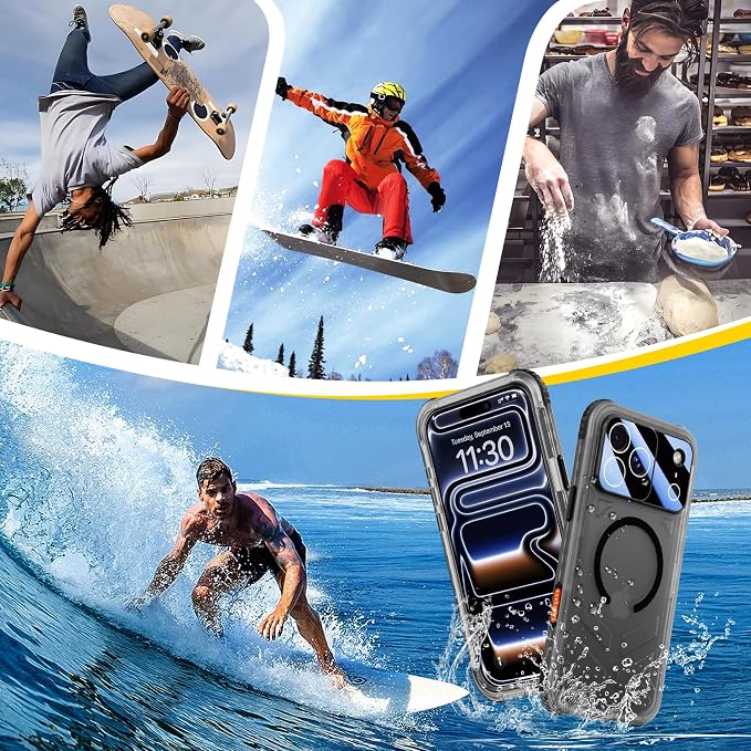 SPIDERCASE Magnetic for iPhone 17 Pro Max Case Waterproof, 12FT Military - Image 8