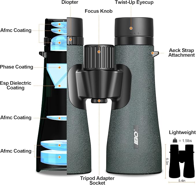12x50 UHD Binoculars for Adults High Powered - Image 4
