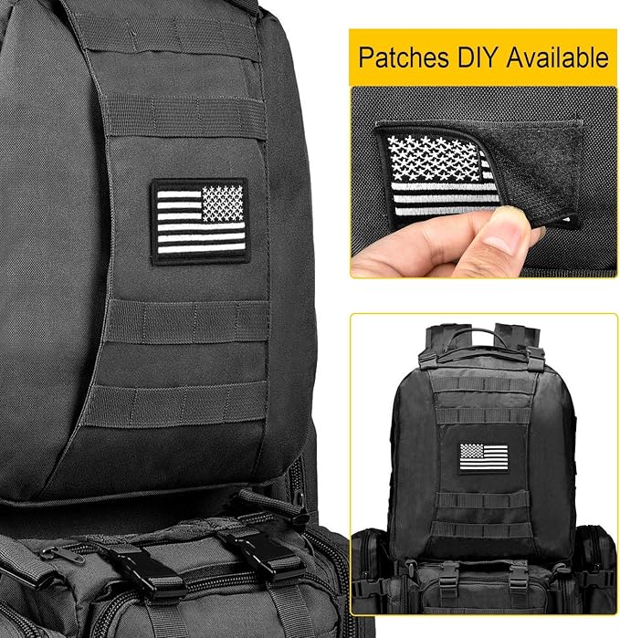 CVLIFE Tactical Backpack Military Army Rucksack 60L Large Assault Pack - Image 5