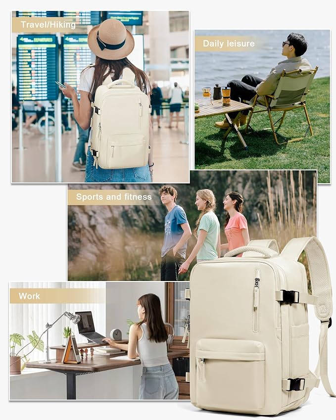 WONHOX Large Travel Backpack Carry on Flight Approved Laptop Work Business - Image 7