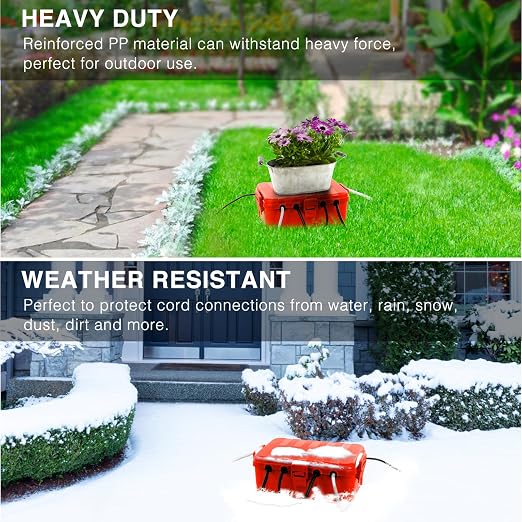Flemoon Large Outdoor Electrical Box, IP54 Waterproof Outdoor Extension Cord - Image 5