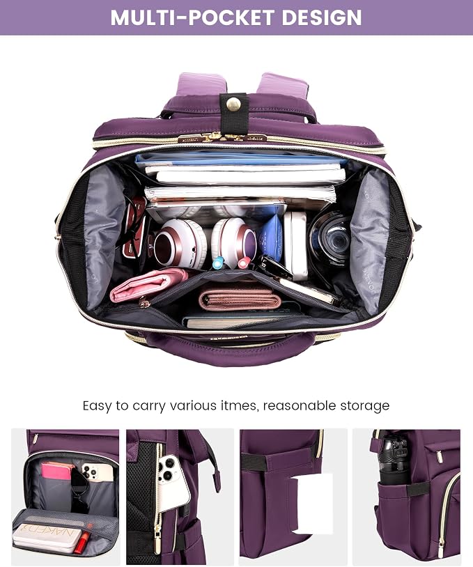 LOVEVOOK Laptop Backpack Women, 15.6 Inch Backpack - Image 9