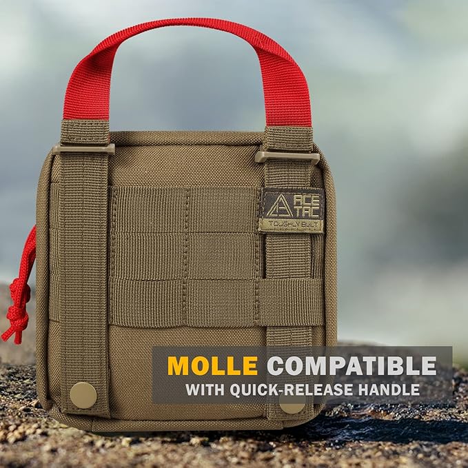 Everlit 180 Pieces Tactical First Aid Kit IFAK Molle EMT Pouch Outdoor Camping - Image 3