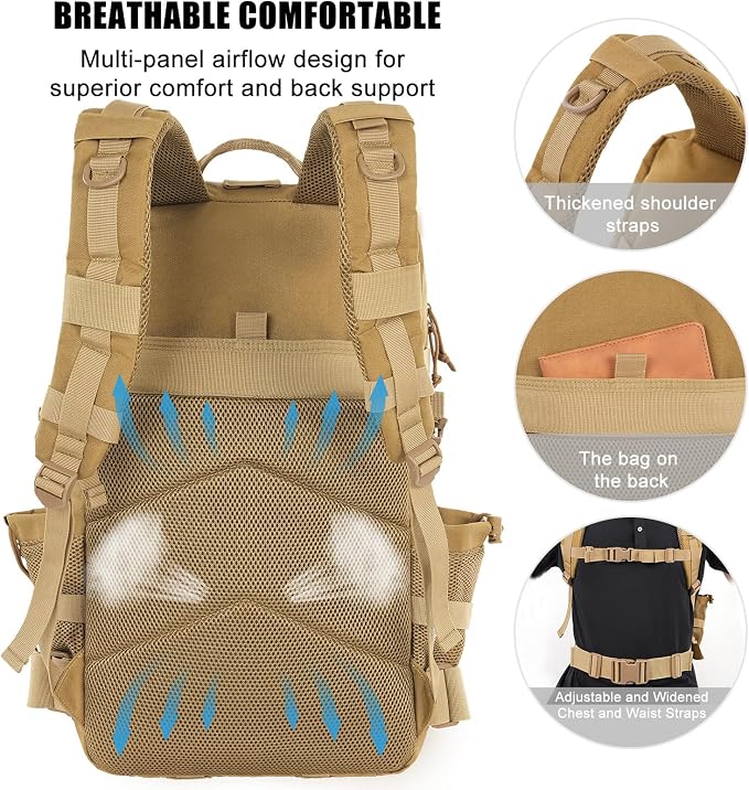 Military Tactical Backpack 25L Day Backpack - Image 4