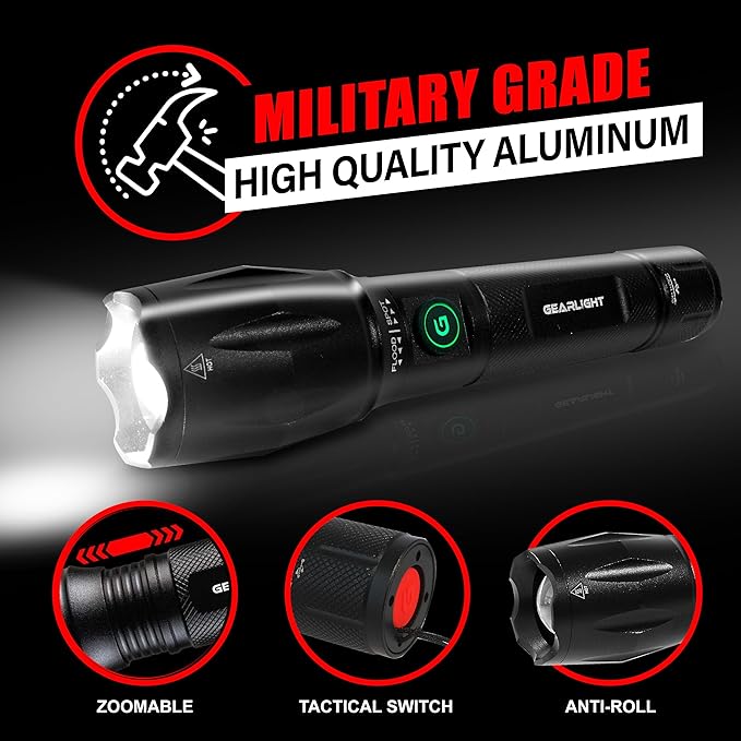 GearLight S1000 LED Tactical Flashlight - Image 3