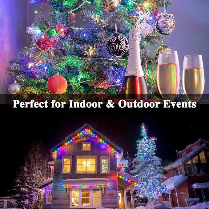 Multicolor 240 LED 88FT String Lights Indoor Outdoor, Connectable Christmas - Image 8