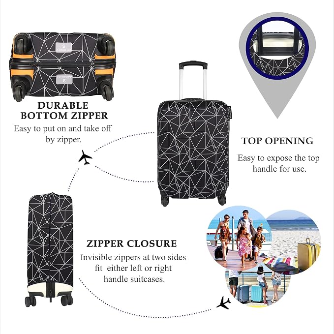 Explore Land Travel Luggage Cover Suitcase Protector Fits 31-32 Inch Case - Image 3