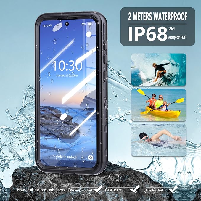 for Samsung Galaxy A37/A36 5G Case, IP68 Waterproof Shockproof Case, Military - Image 2
