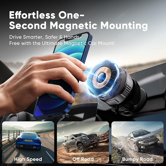 Phone Holders for Your Car, Car Phone Holder for Magsafe 360° Adjustable - Image 5