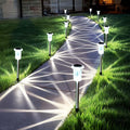 Solar Pathway Lights 10 Pack Solar Lights Outdoor Waterproof 6000K Cold White by Gorrzai