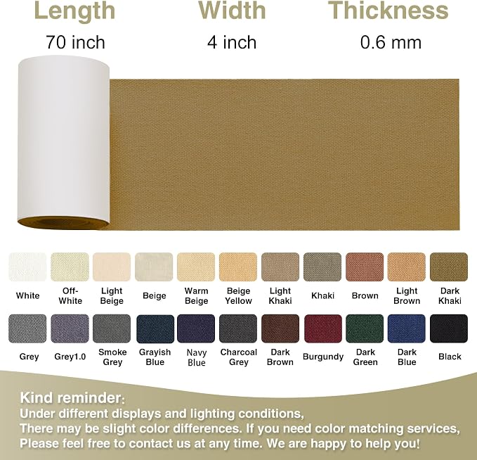 Gheeidau Canvas Repair Tape 4×70 Inch Waterproof Self-Adhesive Fabric Repair - Image 4