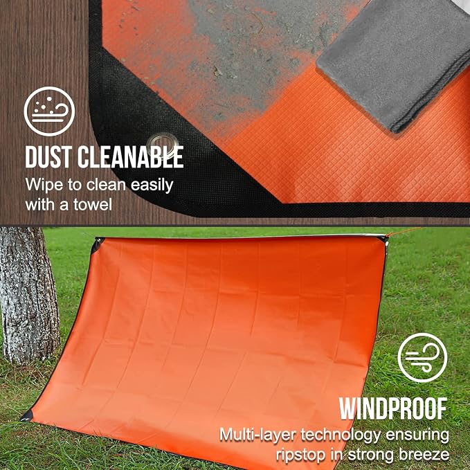 LYN Heavy Duty Emergency Blanket Survival Gear Waterproof Insulated Blanket - Image 5