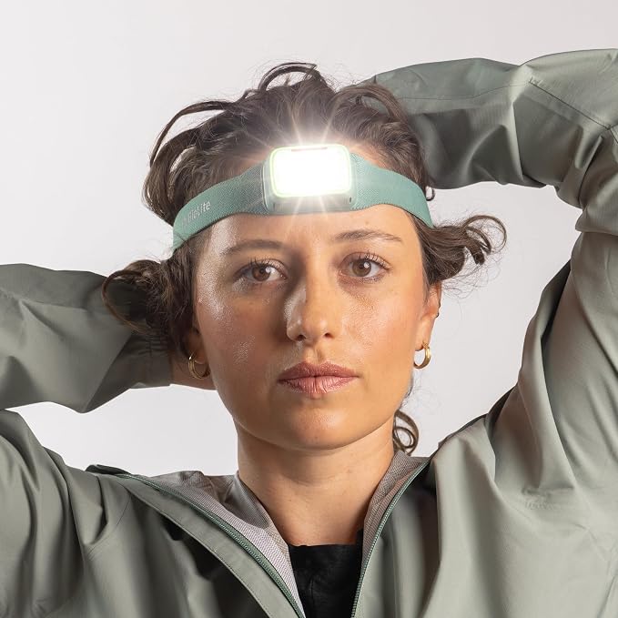 BioLite Range 400 Waterproof, Fast-Charging Rechargeable Headlamp, Mist Green - Image 2