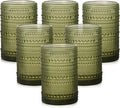 ZMOWIPDL Vintage Glassware Drinking Glasses Set of 6, 15 oz Hobnail Glass Cups by ZMOWIPDL