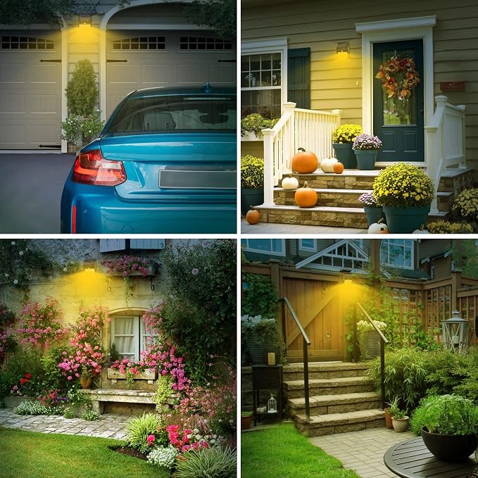kolpop 4 Pack Solar Motion Lights Outdoor, 3 Modes/100LED Security Wireless - Image 6