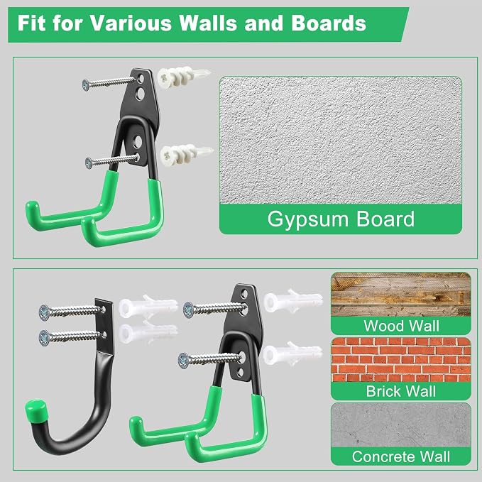 Garage Hooks, Heavy Wall Mount Duty Hooks - Image 5