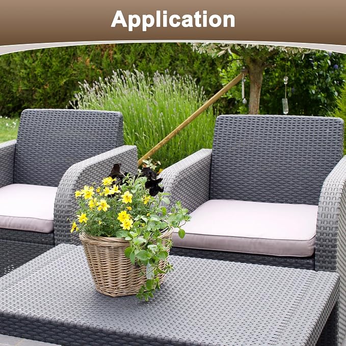 M METERXITY 1-Pack Wicker Repair Kit, 8mm x 66ft/20m Plastic Flat Rattan - Image 5