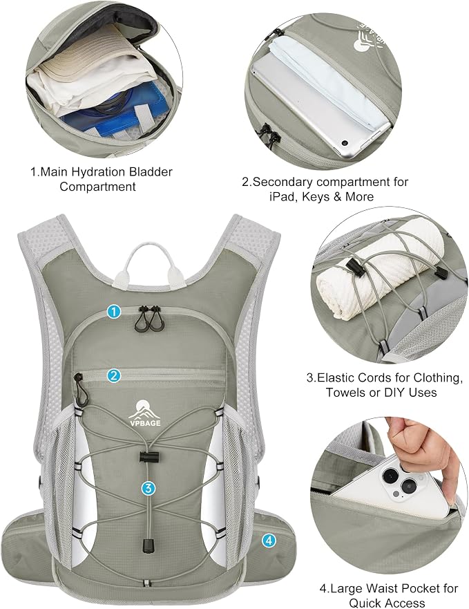 Hydration Backpack with 2L Water Bladder - Image 3