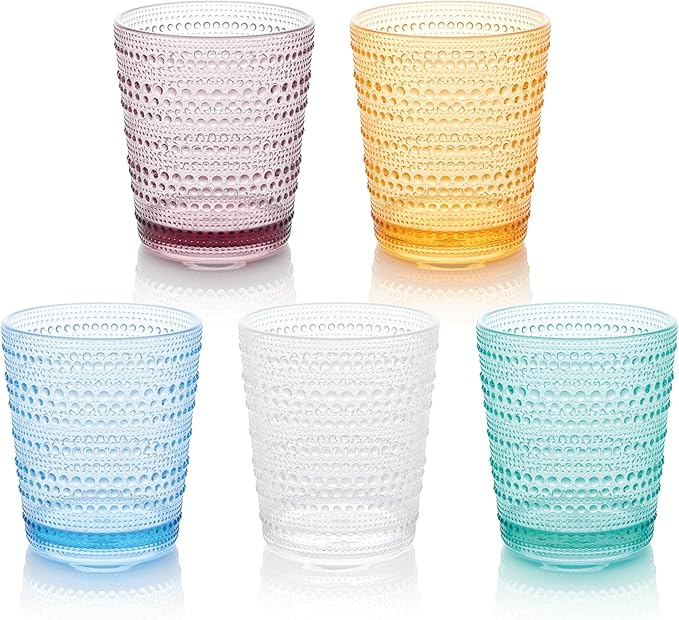 Santa Fe Blue Set of 6 Premium Acrylic DOF Glasses 16 oz – Unbreakable Drinkware - Image 3