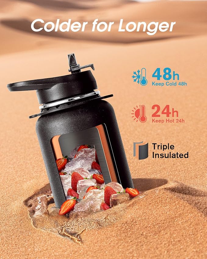 Coolflask 32 oz Water Bottle - Image 2
