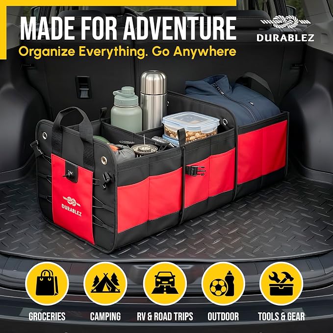 XL Trunk Organizer 3-Section Modular – Extra Large Car Storage - Image 3