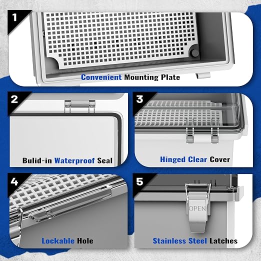 Outdoor Electrical Junction Box | IP67 Waterproof | Resistant ABS Material - Image 6