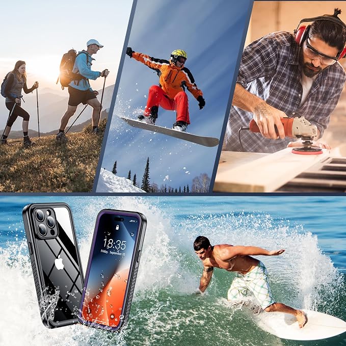 SPIDERCASE Only Designed for iPhone 14 Pro Max Case Waterproof Full Body - Image 8